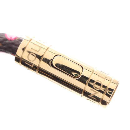 LV × TM ブレスレット チェリーブロッサム モノグラム ブレスレット GP PVC ブラウン ゴールド ピンク ルイヴィトン