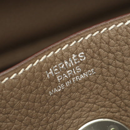 リンディ30 エトゥープ ショルダーバッグ トリヨンクレマンス グレーブラウン シルバー金具 Y刻印 エルメス バッグ HERMES