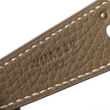 リンディ30 エトゥープ ショルダーバッグ トリヨンクレマンス グレーブラウン シルバー金具 Y刻印 エルメス バッグ HERMES