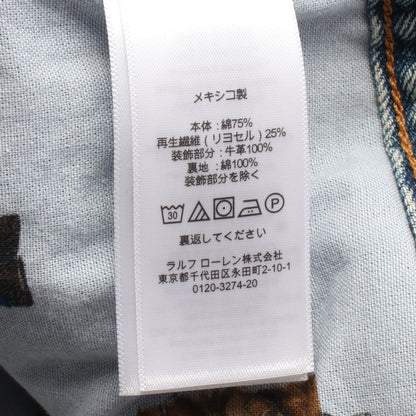 ポロベア ダメージ加工 デニムジャケット コットン ブルー ポロラルフローレン