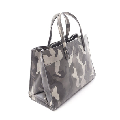 SAFFIANO SOFT 2WAY ハンドバッグ サフィアーノレザー グレー マルチカラー プラダ