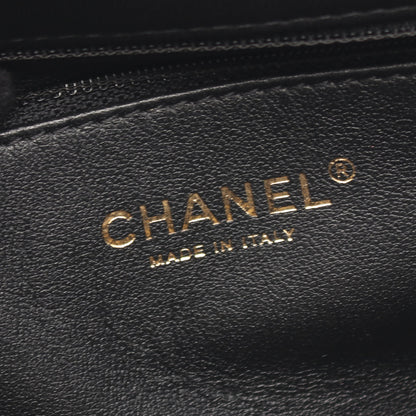 マトラッセ チェーンショルダーバッグ ラムスキン ブラック ゴールド金具 シャネル バッグ CHANEL