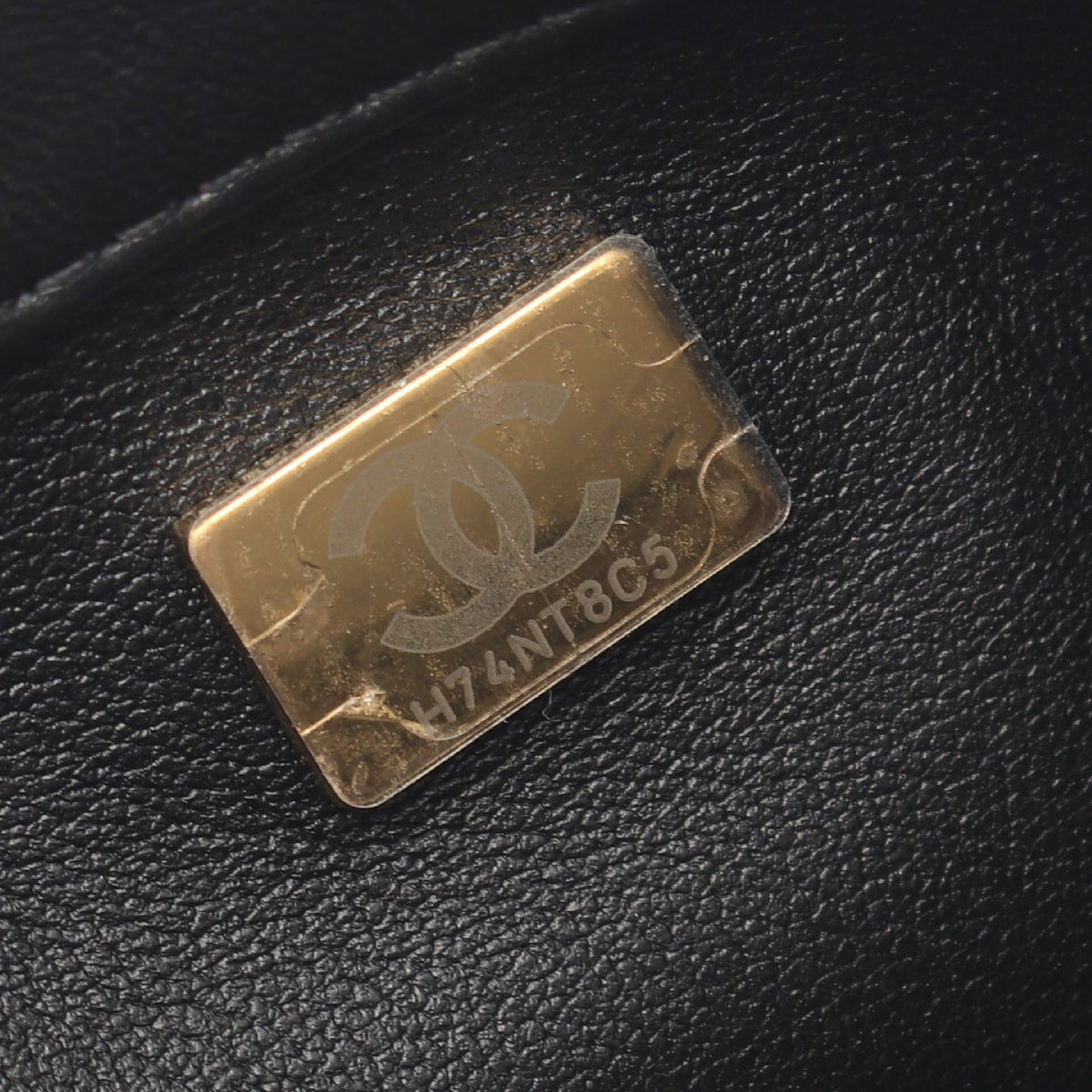 マトラッセ チェーンショルダーバッグ ラムスキン ブラック ゴールド金具 シャネル バッグ CHANEL