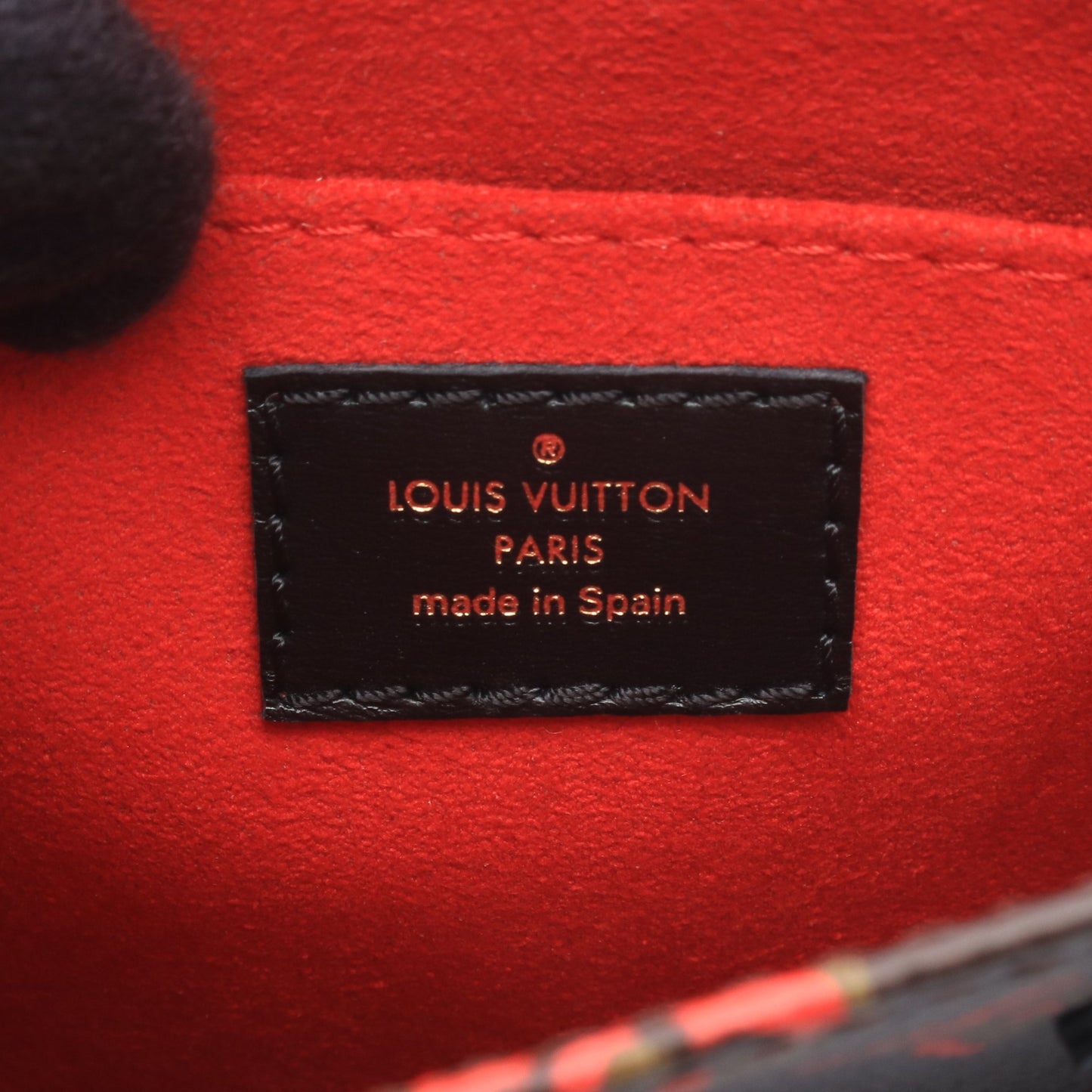 プティット サックプラ モノグラムフォールインラブ ハンドバッグ PVC レザー ブラウン ブラック マルチカラー ルイヴィトン