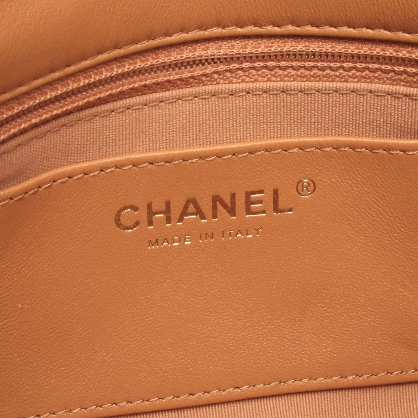 マトラッセ スモールフラップバッグ チェーンショルダーバッグ レザー ブラウン ゴールド金具 シャネル バッグ CHANEL
