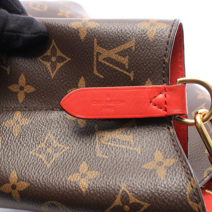 ネオノエ モノグラム コクリコ ショルダーバッグ PVC レザー ブラウン レッド ルイヴィトン バッグ LOUIS VUITTON