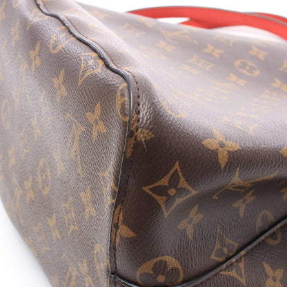 ネオノエ モノグラム コクリコ ショルダーバッグ PVC レザー ブラウン レッド ルイヴィトン バッグ LOUIS VUITTON