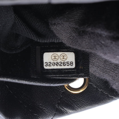 マトラッセ スモール バケットバック ショルダーバッグ ラムスキン ブラック ゴールド金具 シャネル バッグ CHANEL