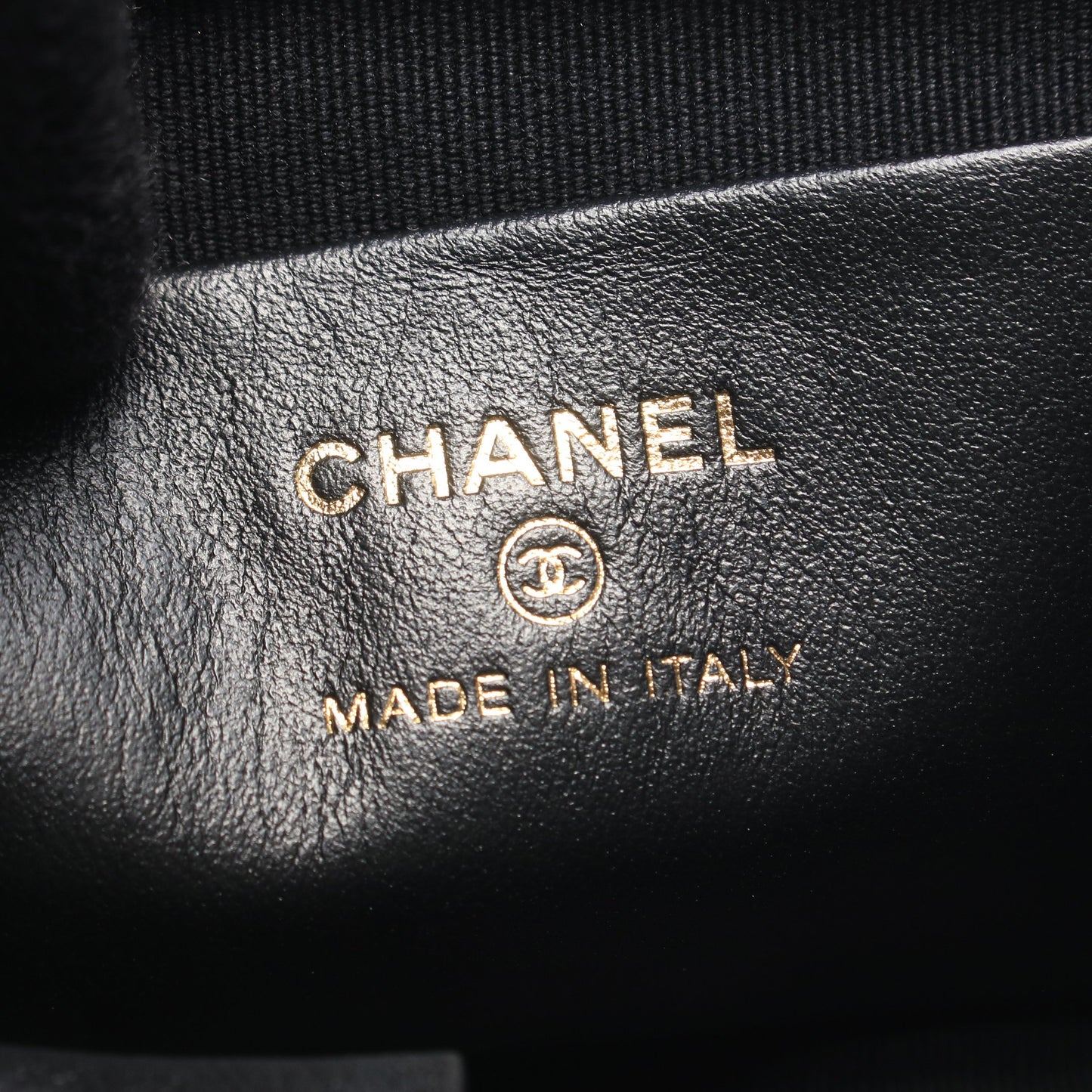 マトラッセ スモール バケットバック ショルダーバッグ ラムスキン ブラック ゴールド金具 シャネル バッグ CHANEL