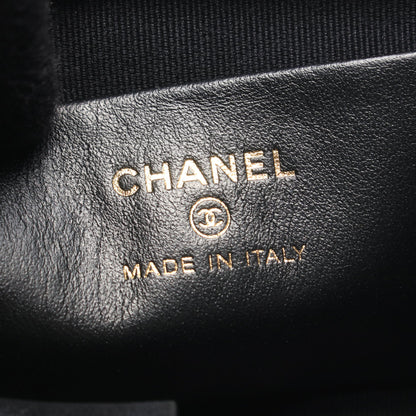 マトラッセ スモール バケットバック ショルダーバッグ ラムスキン ブラック ゴールド金具 シャネル バッグ CHANEL