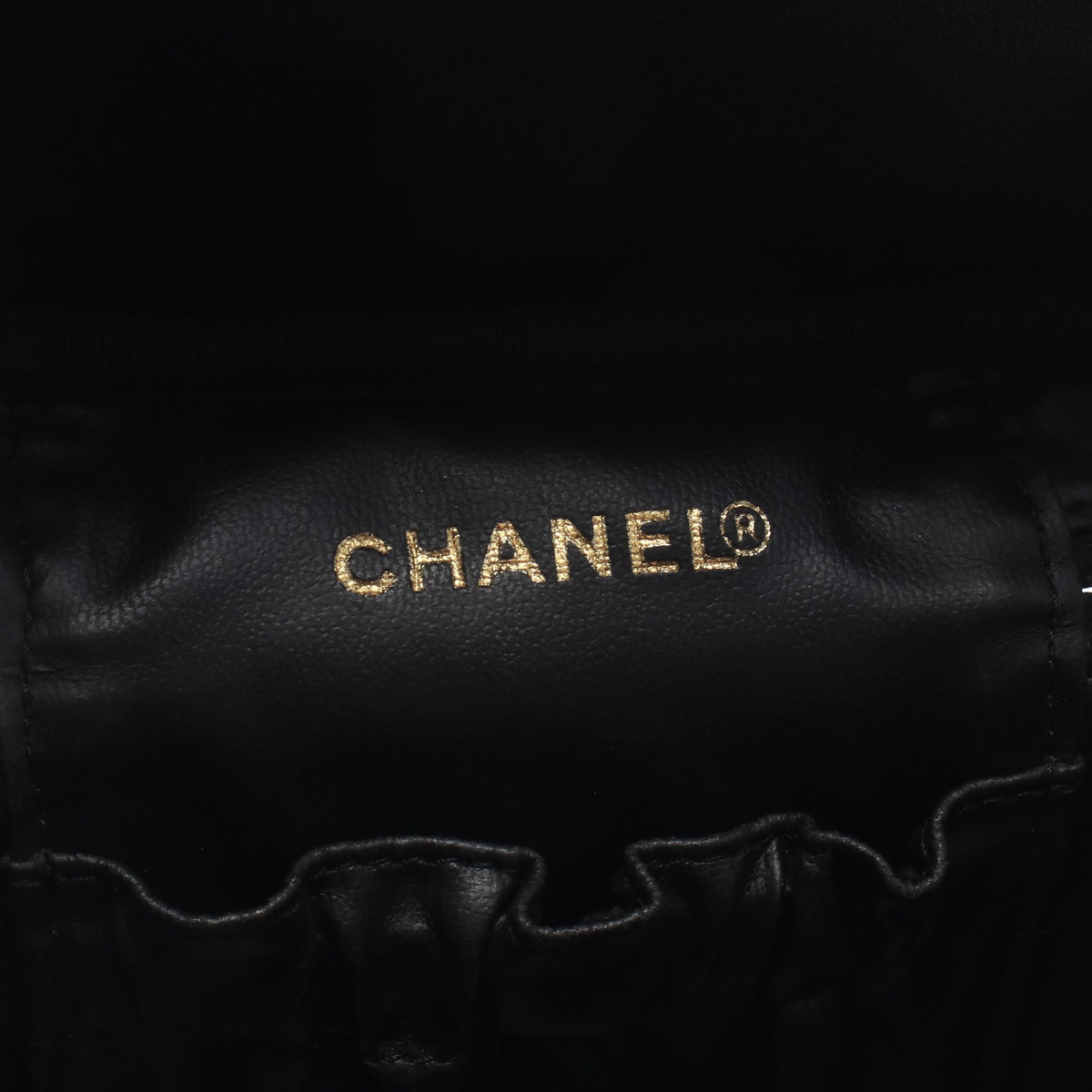 ココマーク ハンドバッグ バニティバッグ キャビアスキン ブラック ゴールド金具 シャネル バッグ CHANEL