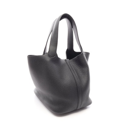 ピコタンロックMM ハンドバッグ トリヨンクレマンス ブラック シルバー金具 K刻印 エルメス バッグ HERMES