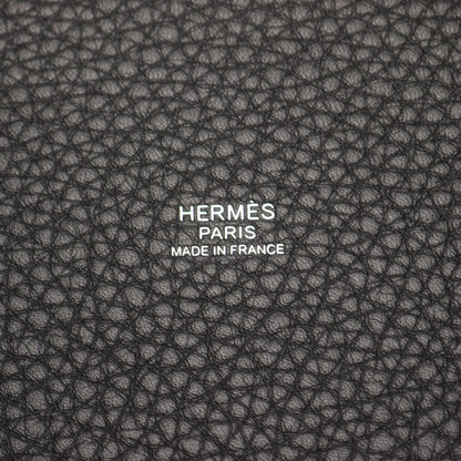 ピコタンロックMM ハンドバッグ トリヨンクレマンス ブラック シルバー金具 K刻印 エルメス バッグ HERMES