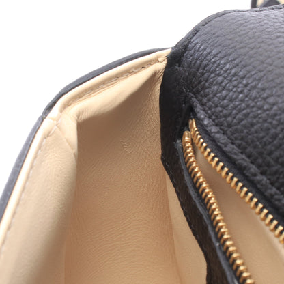LV PONT 9 LVポンヌフ ソフトPM ノワール ショルダーバッグ レザー ブラック ルイヴィトン