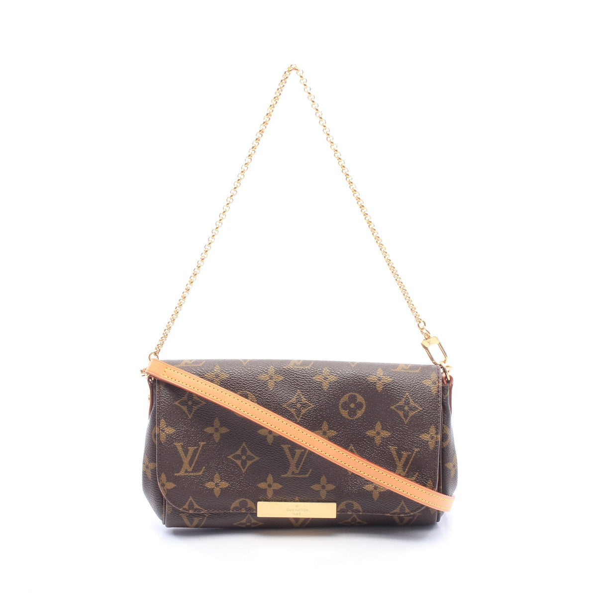 フェイボリットPM モノグラム 2WAY チェーンハンドバッグ PVC レザー ブラウン ルイヴィトン バッグ LOUIS VUITTON