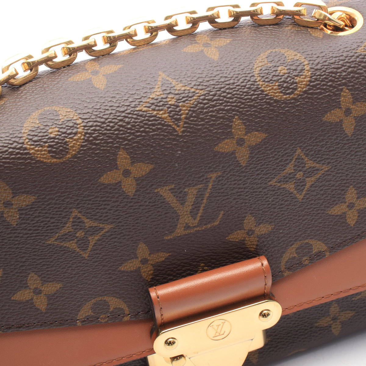 マルソー モノグラム キャラメル チェーンショルダーバッグ PVC レザー ブラウン ルイヴィトン バッグ LOUIS VUITTON