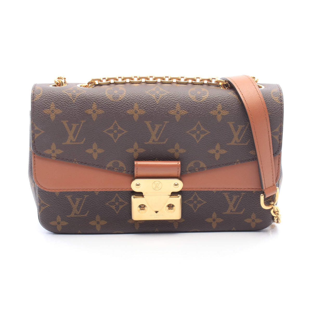 マルソー モノグラム キャラメル チェーンショルダーバッグ PVC レザー ブラウン ルイヴィトン バッグ LOUIS VUITTON