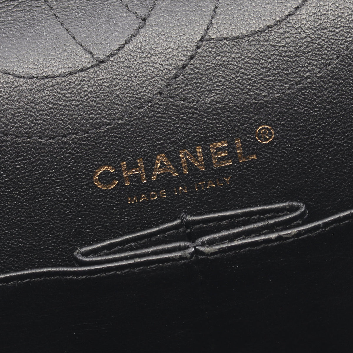 2.55 マトラッセ Wフラップ Wチェーンショルダーバッグ レザー ブラック ゴールド金具 シャネル バッグ CHANEL