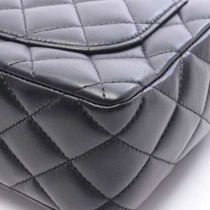 ミニマトラッセ チェーンショルダーバッグ ラムスキン ブラック ゴールド金具 シャネル バッグ CHANEL