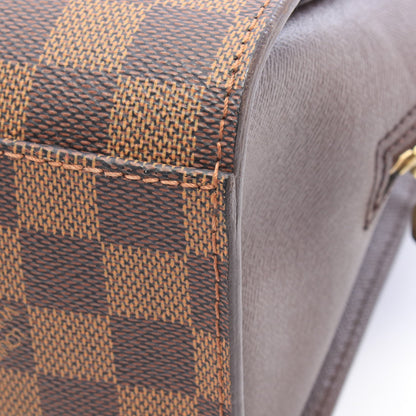 トリアナ ダミエエベヌ ハンドバッグ PVC レザー ブラウン ルイヴィトン バッグ LOUIS VUITTON