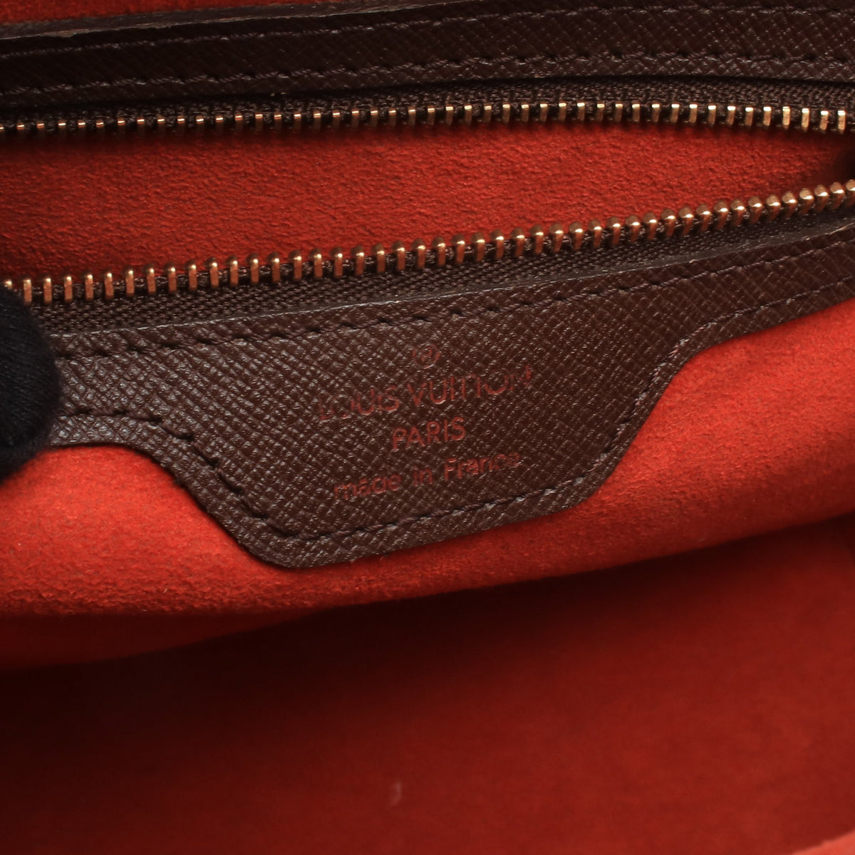 トリアナ ダミエエベヌ ハンドバッグ PVC レザー ブラウン ルイヴィトン バッグ LOUIS VUITTON