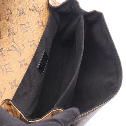 ポシェット メティス MM モノグラムリバース 2WAY ハンドバッグ PVC レザー ブラウン ブラック ルイヴィトン バッグ LOUIS VUITTON
