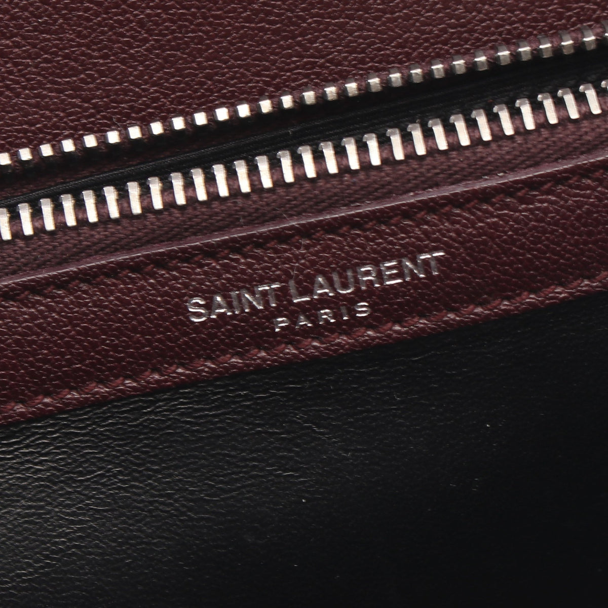 カレッジ 2WAY ハンドバッグ レザー バーガンディ サンローランパリ バッグ SAINT LAURENT PARIS