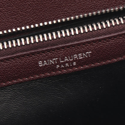 カレッジ 2WAY ハンドバッグ レザー バーガンディ サンローランパリ バッグ SAINT LAURENT PARIS