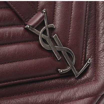 カレッジ 2WAY ハンドバッグ レザー バーガンディ サンローランパリ バッグ SAINT LAURENT PARIS