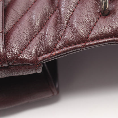 カレッジ 2WAY ハンドバッグ レザー バーガンディ サンローランパリ バッグ SAINT LAURENT PARIS