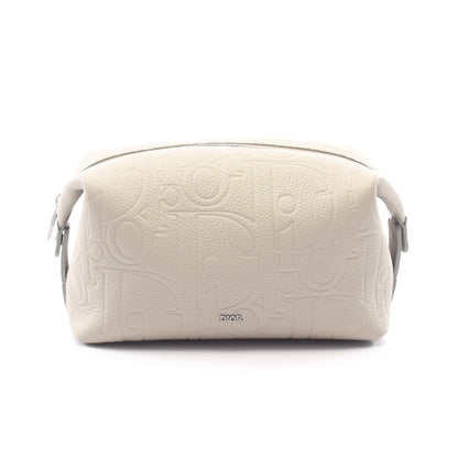 グラビティ ポーチ カーフレザー ライトグレー ディオール 財布・小物 DIOR