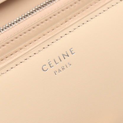 クラシックボックス ミディアム ショルダーバッグ レザー ライトベージュ セリーヌ バッグ CELINE
