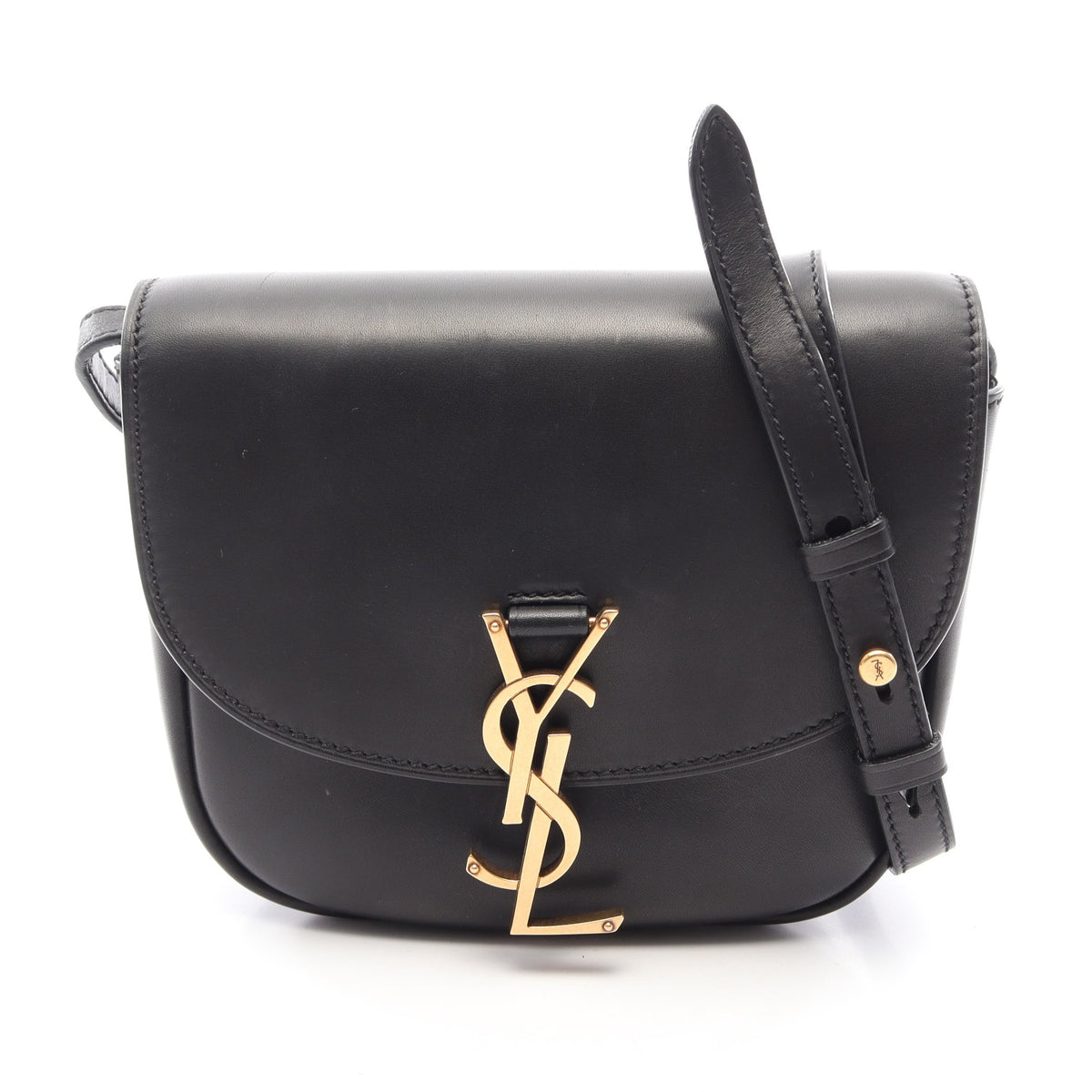 KAIA カイア スモール ショルダーバッグ レザー ブラック サンローランパリ バッグ SAINT LAURENT PARIS