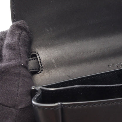 KAIA カイア スモール ショルダーバッグ レザー ブラック サンローランパリ バッグ SAINT LAURENT PARIS