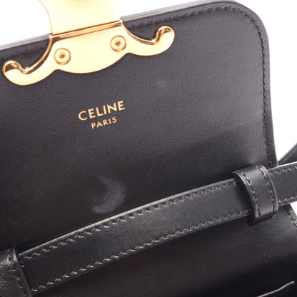 ミニ クロード ショルダーバッグ レザー ブラック セリーヌ バッグ CELINE