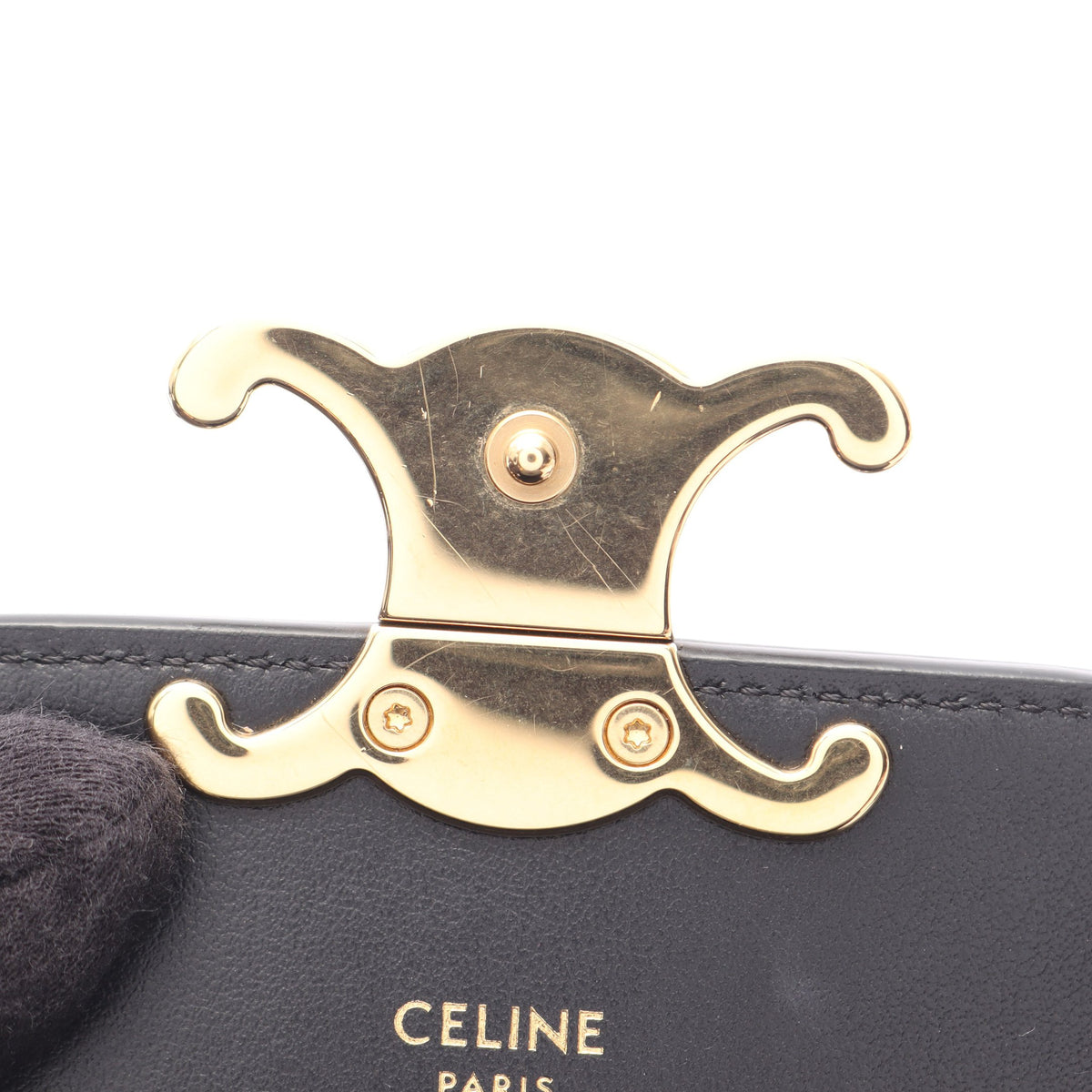 ミニ クロード ショルダーバッグ レザー ブラック セリーヌ バッグ CELINE
