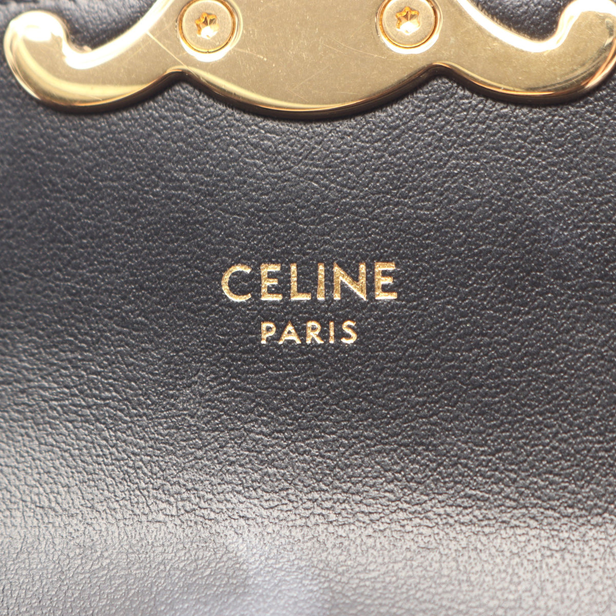 ミニ クロード ショルダーバッグ レザー ブラック セリーヌ バッグ CELINE