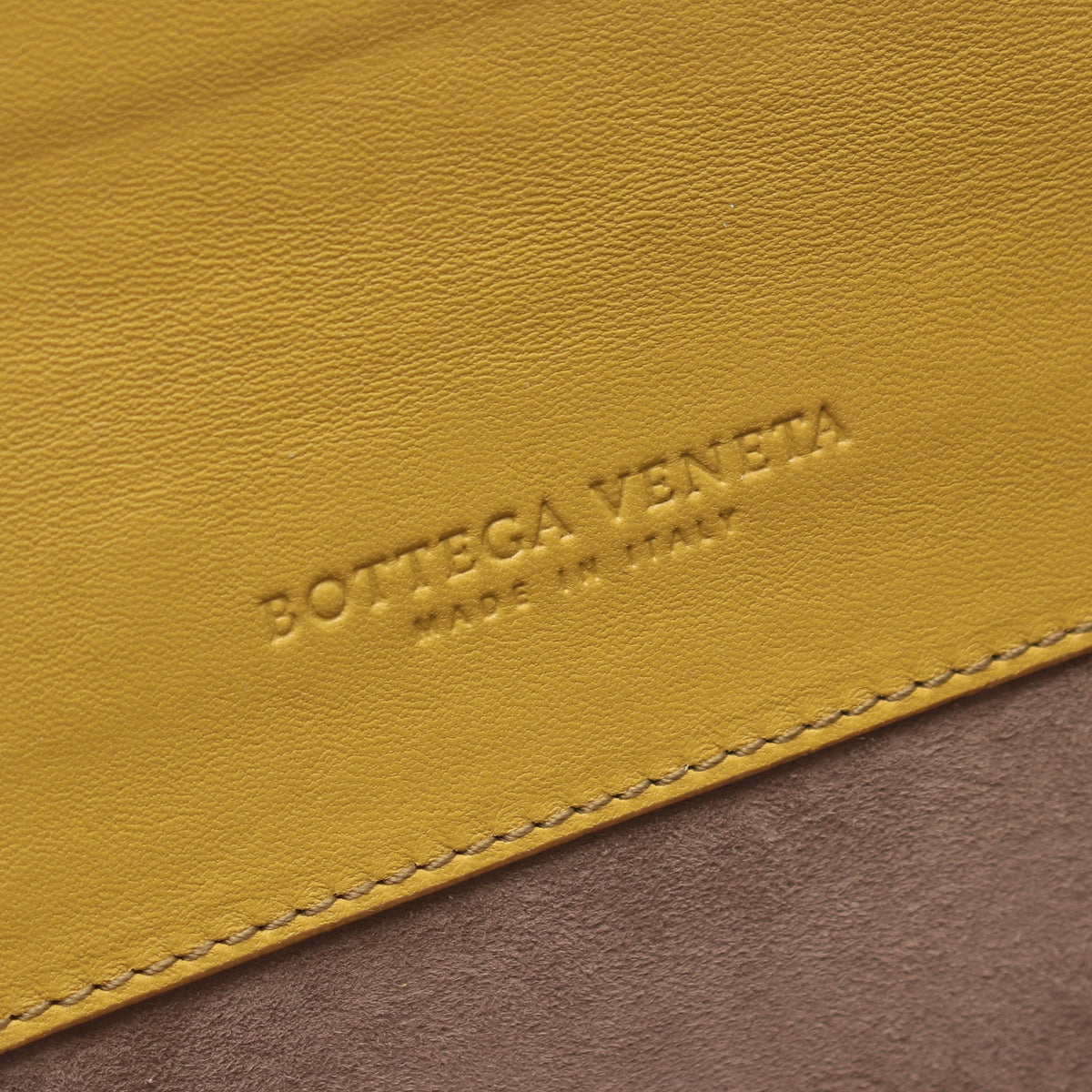 デュオ ハンドバッグ パイソン イエロー ブラウン ボッテガヴェネタ バッグ BOTTEGA VENETA
