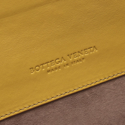 デュオ ハンドバッグ パイソン イエロー ブラウン ボッテガヴェネタ バッグ BOTTEGA VENETA