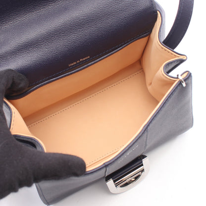 ブリヨン ミニ 2WAY ハンドバッグ レザー ネイビー デルヴォー バッグ DELVAUX