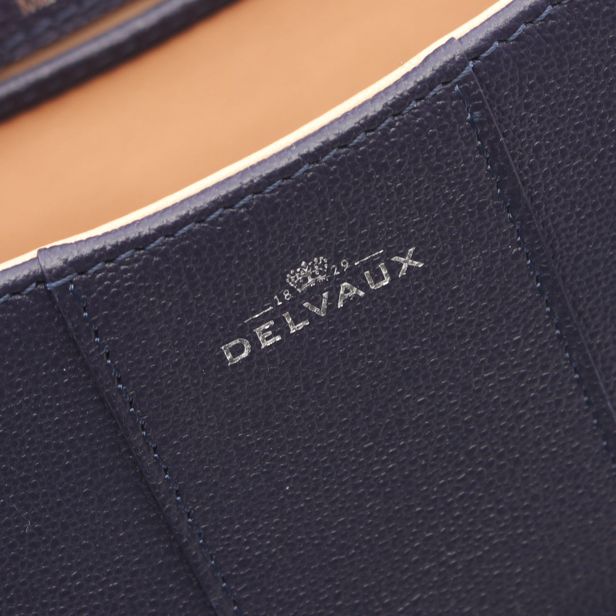 ブリヨン ミニ 2WAY ハンドバッグ レザー ネイビー デルヴォー バッグ DELVAUX