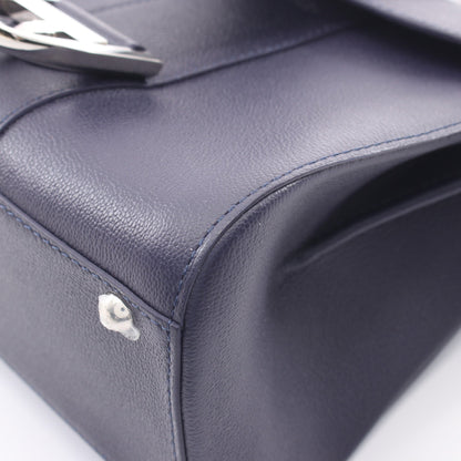 ブリヨン ミニ 2WAY ハンドバッグ レザー ネイビー デルヴォー バッグ DELVAUX