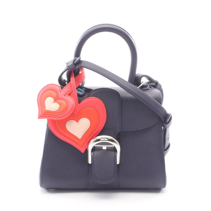 ブリヨン ミニ 2WAY ハンドバッグ レザー ネイビー デルヴォー バッグ DELVAUX
