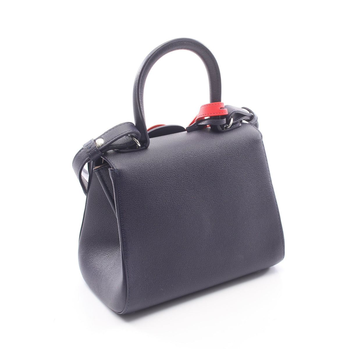 ブリヨン ミニ 2WAY ハンドバッグ レザー ネイビー デルヴォー バッグ DELVAUX