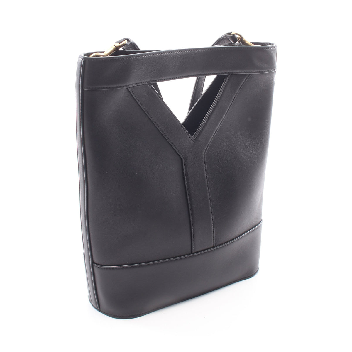 Yバケット スモール 2WAY ハンドバッグ レザー ブラック サンローランパリ バッグ SAINT LAURENT PARIS