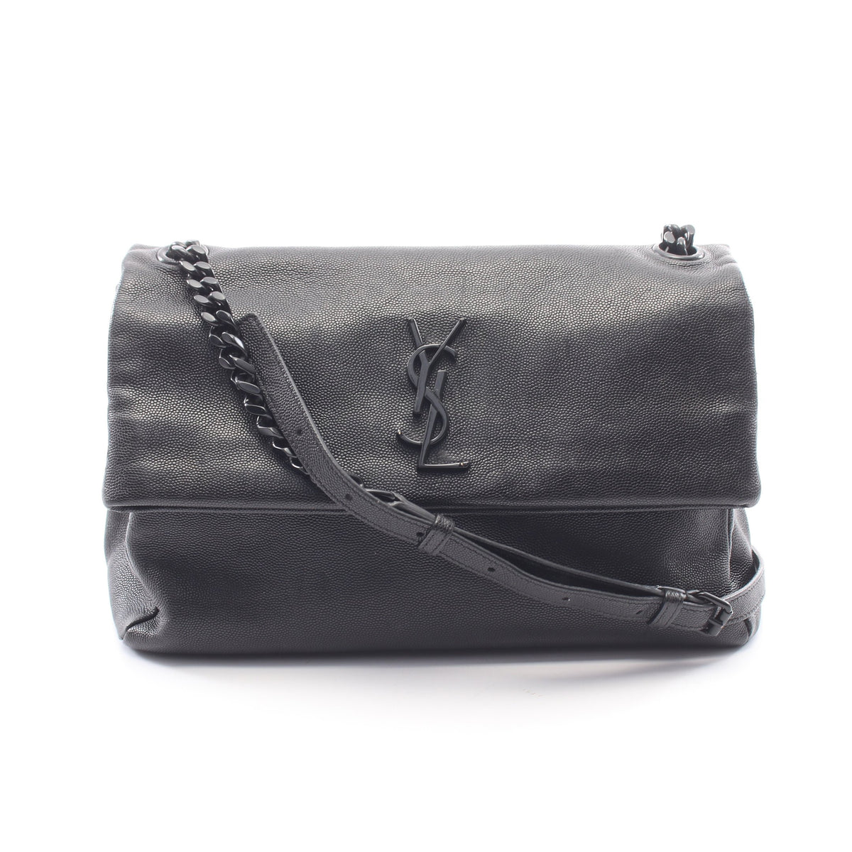 ウェストハリウッド モノグラム チェーンショルダーバッグ レザー ブラック サンローランパリ バッグ SAINT LAURENT PARIS