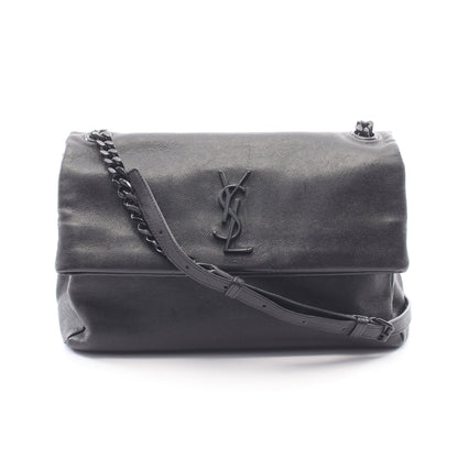 ウェストハリウッド モノグラム チェーンショルダーバッグ レザー ブラック サンローランパリ バッグ SAINT LAURENT PARIS