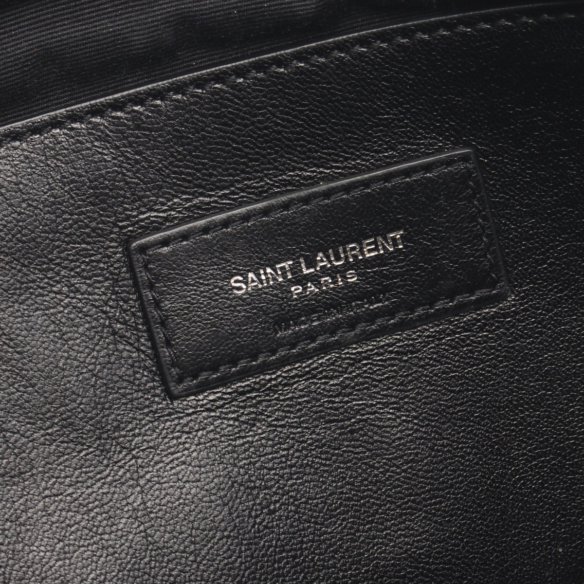 ウェストハリウッド モノグラム チェーンショルダーバッグ レザー ブラック サンローランパリ バッグ SAINT LAURENT PARIS