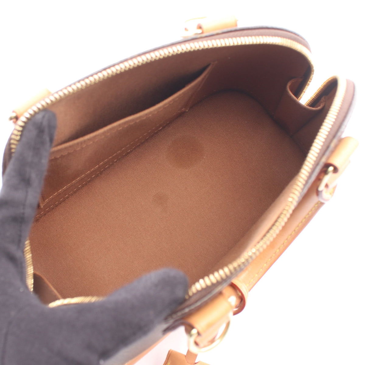 アルマBB モノグラム 2WAY ハンドバッグ PVC レザー ブラウン ルイヴィトン バッグ LOUIS VUITTON