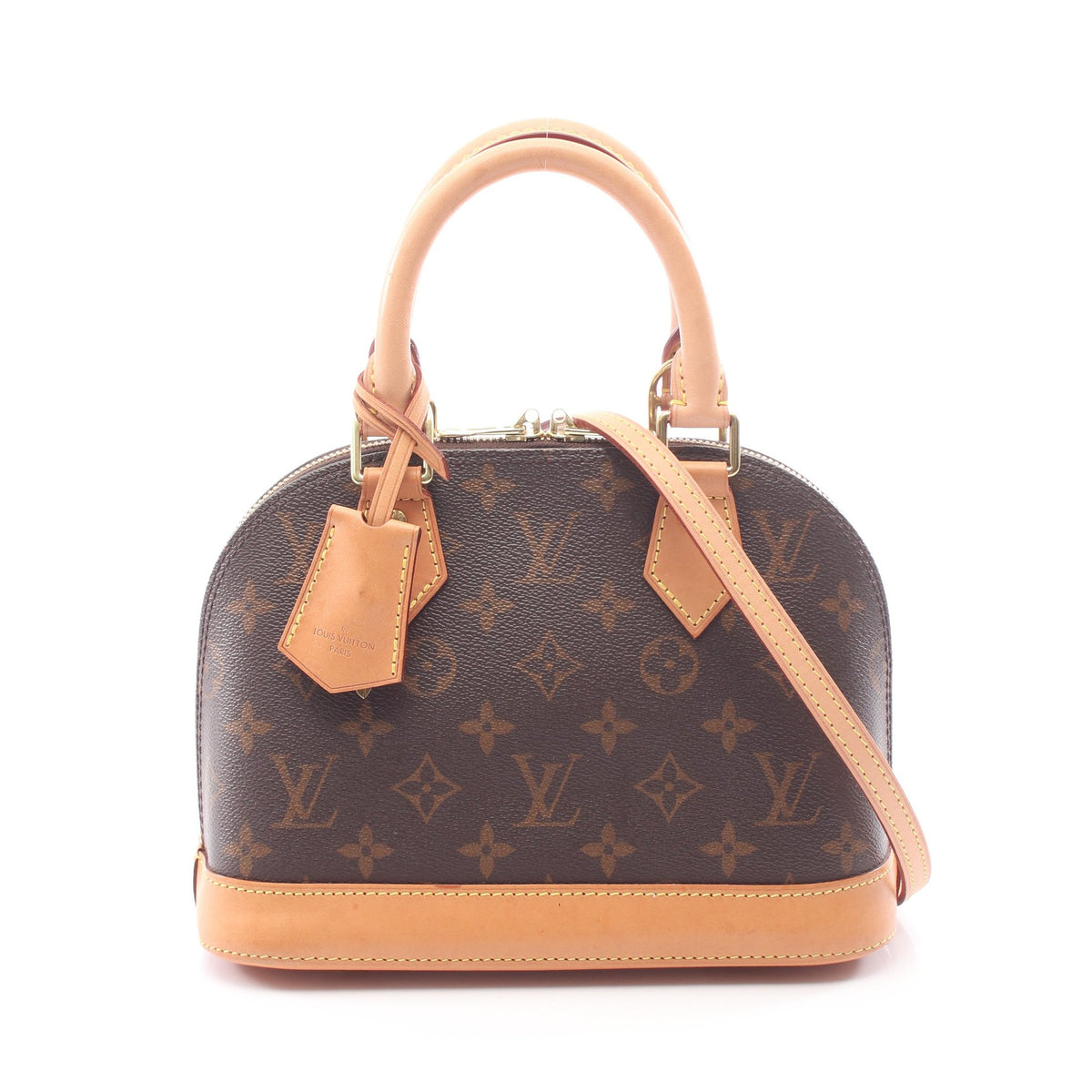 アルマBB モノグラム 2WAY ハンドバッグ PVC レザー ブラウン ルイヴィトン バッグ LOUIS VUITTON